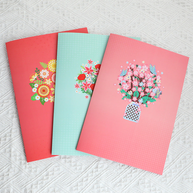 3D Creative Paper Cutout Of Detachable Flowers