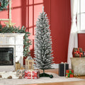 5' Snow Flocked Artificial Pencil Christmas Tree