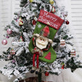 Christmas Stockings Set Decorations Christmas 3D Plush Big Sock Christmas Tree Pendant Decorating Supplies