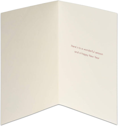 Festive Holiday Cards Boxed with Envelopes - 14 Count of Warmest Wishes for a Wonderful Season