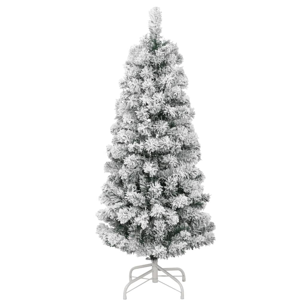 Artificial Christmas Tree, Foldable, Snow-Covered, 120 cm