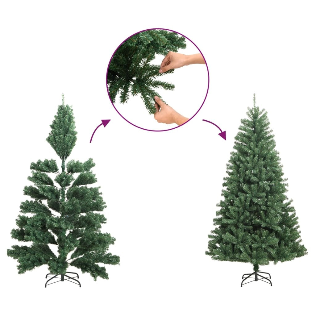 Artificial Christmas Tree, Foldable, Snow-Covered, 120 cm