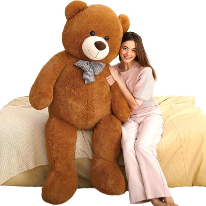 Giant Teddy Bear Big 4 Feet Stuffed Animal Stuffed Bear Baby Shower Life Size Large Teddy for Girlfriend Boyfriend Wife Children