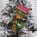Christmas Stockings Set Decorations Christmas 3D Plush Big Sock Christmas Tree Pendant Decorating Supplies